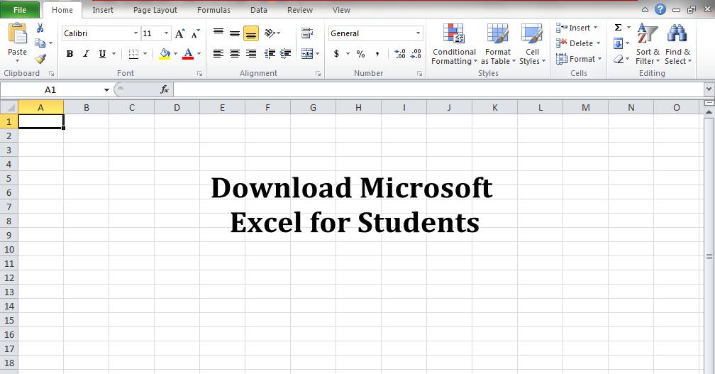 Excel for students
