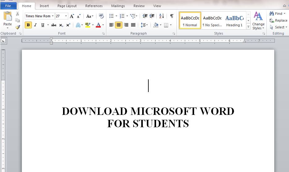 Microsoft Word Student