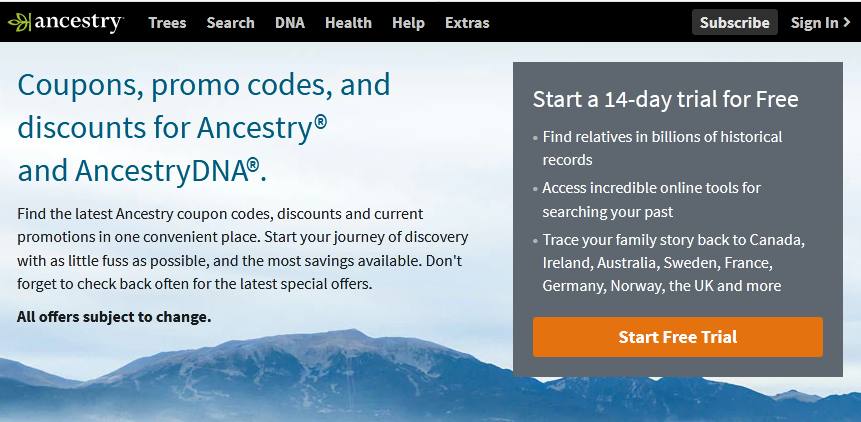 Ancestry student discount