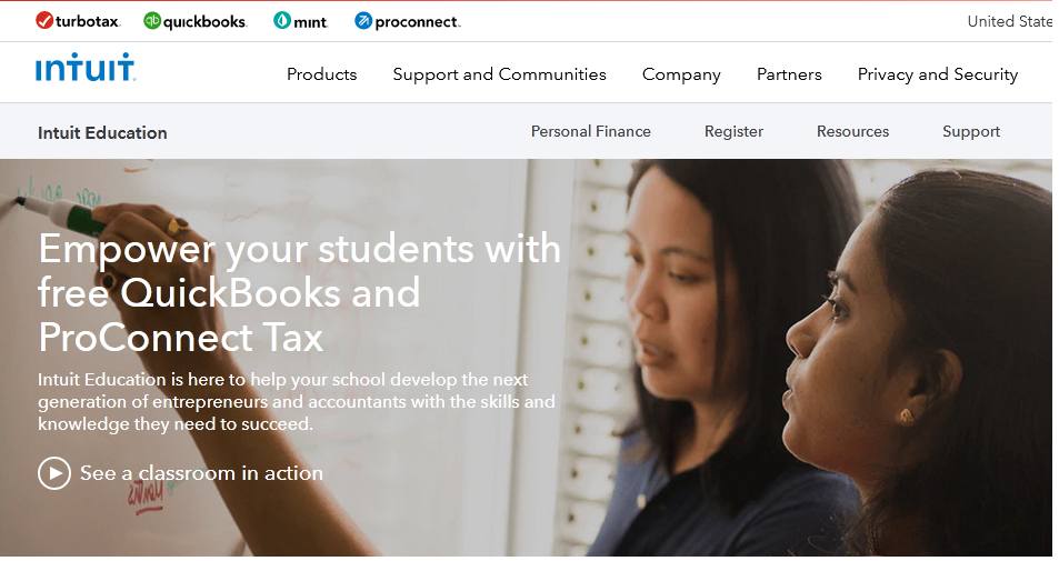 QuickBooks for students