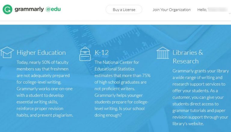free grammarly for college students