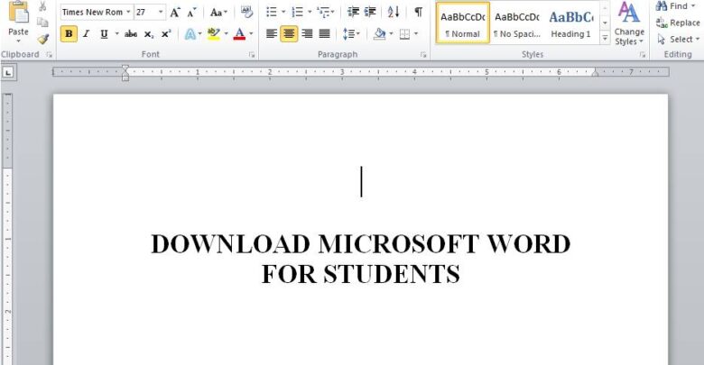 Microsoft Word Student