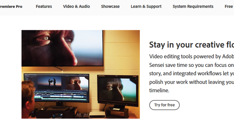 Adobe Premiere Pro for students: Homepage