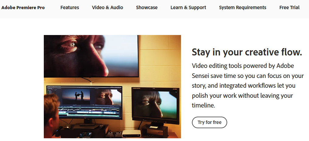 Adobe Premiere Pro for students: Homepage