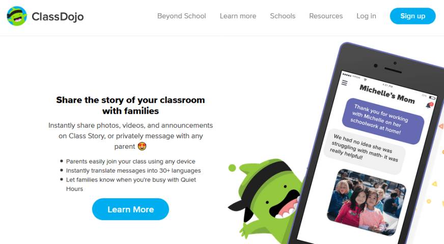 ClassDojo for students: Features