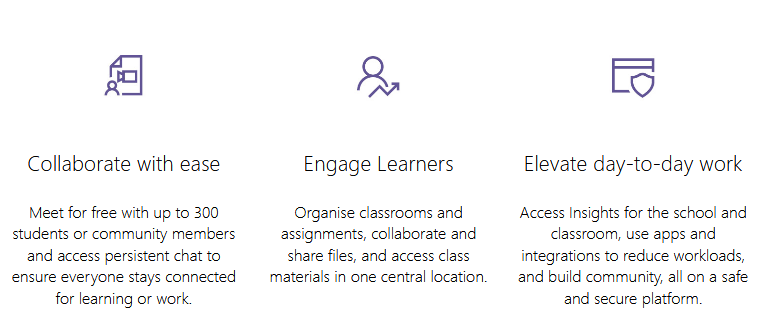 Microsoft Teams for students: Features