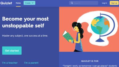 Quizlet for students: Homepage