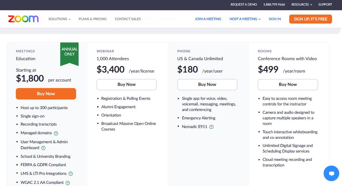 Zoom for students: pricing