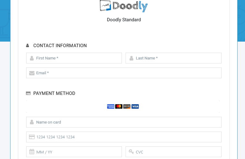 Doodly: Contact form