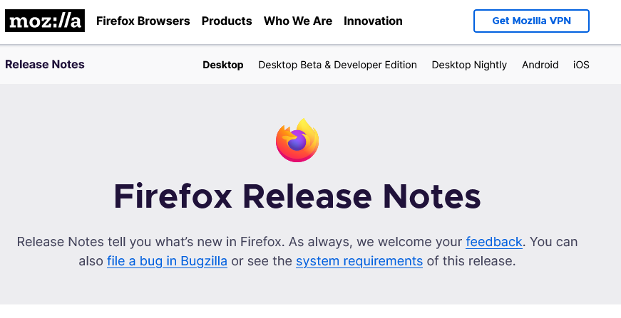 Firefox latest version