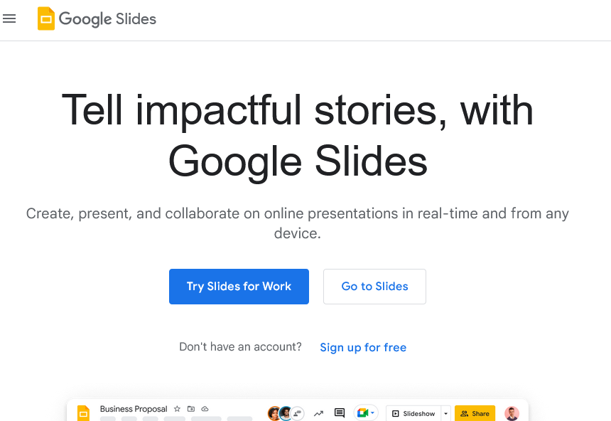 Google Slides for students