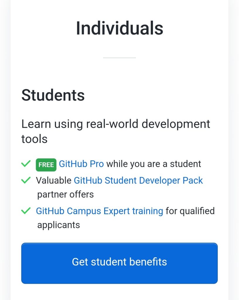 GitHub Student Pack